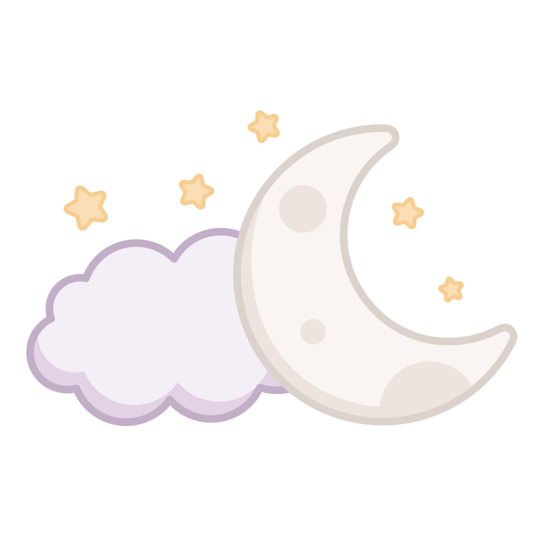 NestedBeanInc giphyupload stars moon goodnight Sticker