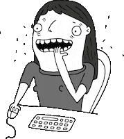 scared submission Sticker by Shamika Chaves