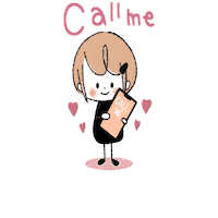 Girl Telephone Sticker