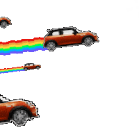 car flying Sticker by MINI Italia