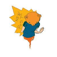 actapus-b new post bear newpost Sticker