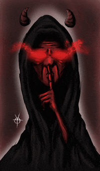 nush34 red dark evil devil GIF
