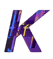 Glitch K Sticker by #BASILIO
