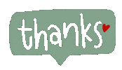 pinknyellowthings thanks words thankyou word Sticker