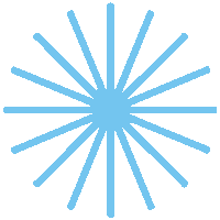 Spin Starburst Sticker by True Homes