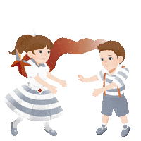 ferdinanfiv star kids hug together Sticker