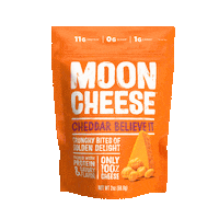 mooncheesesnacks mooncheese moon cheese getpepperjacked garlickinparmesan Sticker