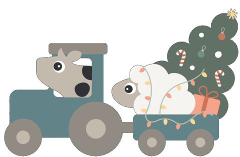 Christmas Tree Sticker by Done by Deer