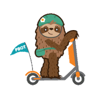 sloth portland Sticker by PBOT Info