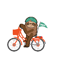 Bike Sloth Sticker by PBOT Info
