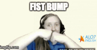 fist pump pound it GIF by ALO7.com