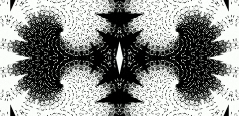 anniemuse giphyupload psychedelic nature black and white GIF