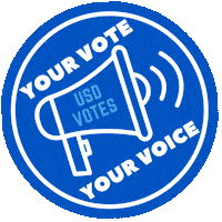 Vote Sticker by USD Votes Campaign