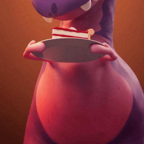 Cake Treat Yourself GIF by Claynosaurz