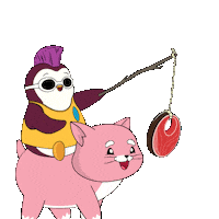 Hanging On A Diet Sticker by Pudgy Penguins