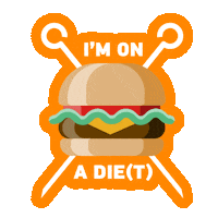 On A Diet Sticker