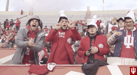 Lets Go Football GIF by Indiana Hoosiers