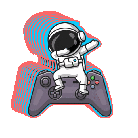 sevenv giphygifmaker fun astronauta Sticker