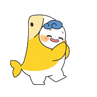 lovelydarang 동원참치 다랑이 darang litigioso Sticker