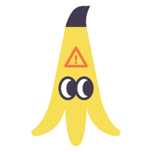 Surprise Banana Sticker by OrangeYouGlad Design