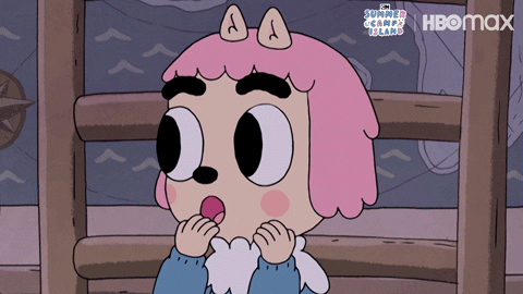 Shocked Summer Camp Island GIF by HBO Max