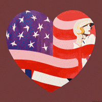 Independence Day Love GIF by PEEKASSO