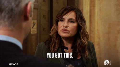 TV gif. Mariska Hargitay as Olivia Benson on Law and Order Special Victims Unit has a stern look on her face as she firmly says, “I got this.”