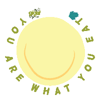 gigelorganic you are what you eat gigel gigelorganic gigel organic Sticker