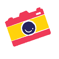 elexmedia holiday photo camera click Sticker