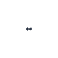 Gestrikt bow blauw strik hair bow Sticker