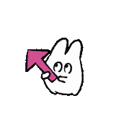 Rabbit 矢印 Sticker