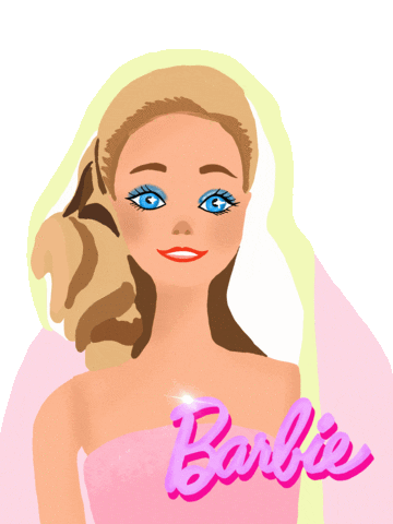 Pink Barbie Sticker by Beautigurlz