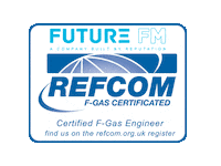 FutureFm air conditioning aircon facilities management shop fitting Sticker