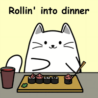 White Cat Foodie GIF by MESA My Emotional Support Animal