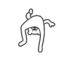 Scared Dance Sticker by takadabear