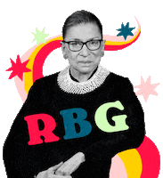 Ruth Bader Ginsburg Women Sticker by ban.do
