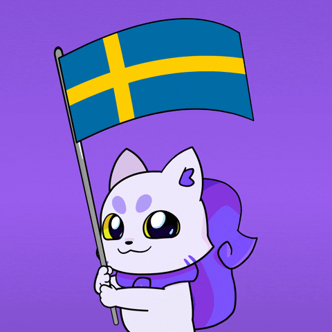 Flag Sweden GIF by Lucky Kat Studios