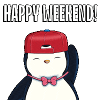 Happy Day Off Sticker by Pudgy Penguins