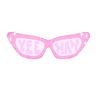 Pink Glasses Sticker