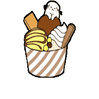 Cat Chocolate Sticker
