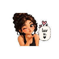 Love You Kiss Sticker