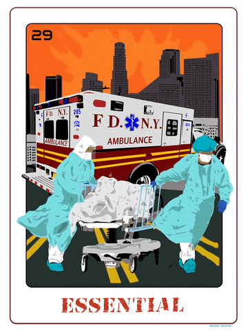 First Responder Ambulance GIF by Amplifier Art