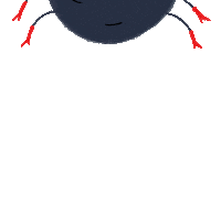 Animation Smile Sticker by UGLY GIFS