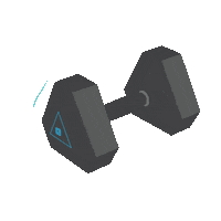 dktsingapore cross training decathlonsg domyos hex dumbbell Sticker