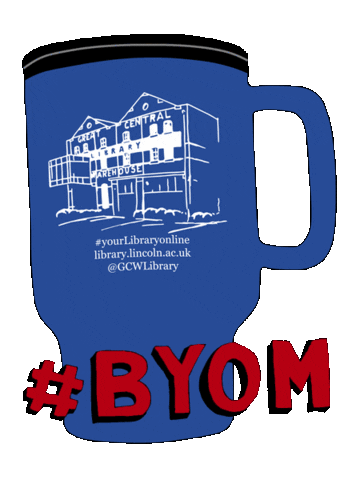 illustration mug Sticker by University of Lincoln Library