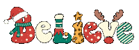 Believe Merry Christmas Sticker by Designs by Denae