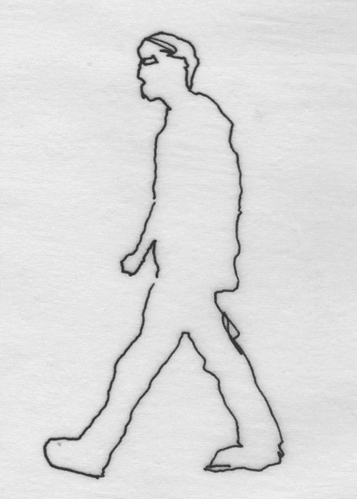 walk cycle rotoscoping GIF by TraceLoops