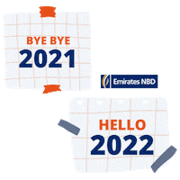 New Year Christmas Sticker by EmiratesNBD