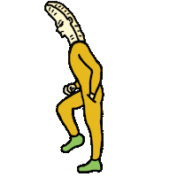 Angry Walking Sticker