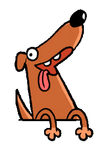 Happy Dog Sticker by Patrick Passaro